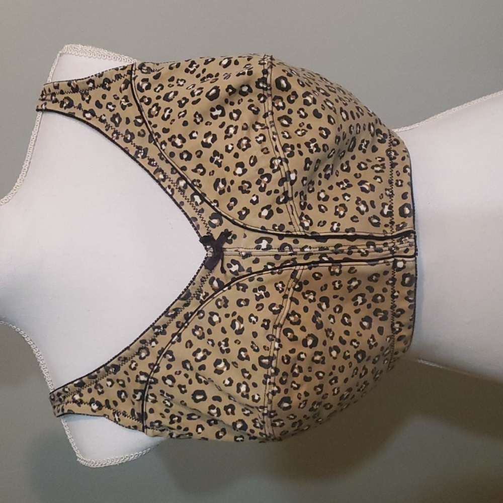 Comfort Choice Bra Beige Animal Print Wireless Unpadded Size 42G